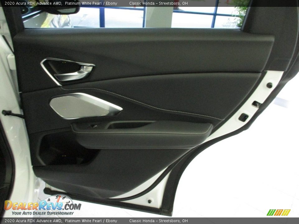 2020 Acura RDX Advance AWD Platinum White Pearl / Ebony Photo #17