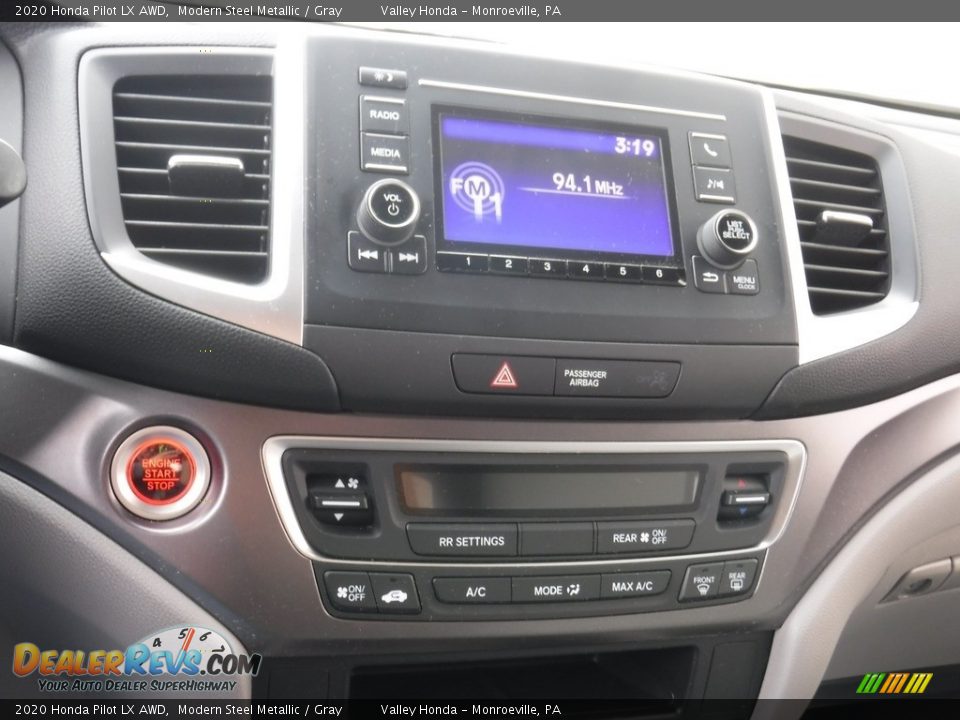 2020 Honda Pilot LX AWD Modern Steel Metallic / Gray Photo #15