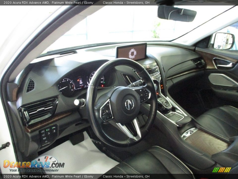 2020 Acura RDX Advance AWD Platinum White Pearl / Ebony Photo #27