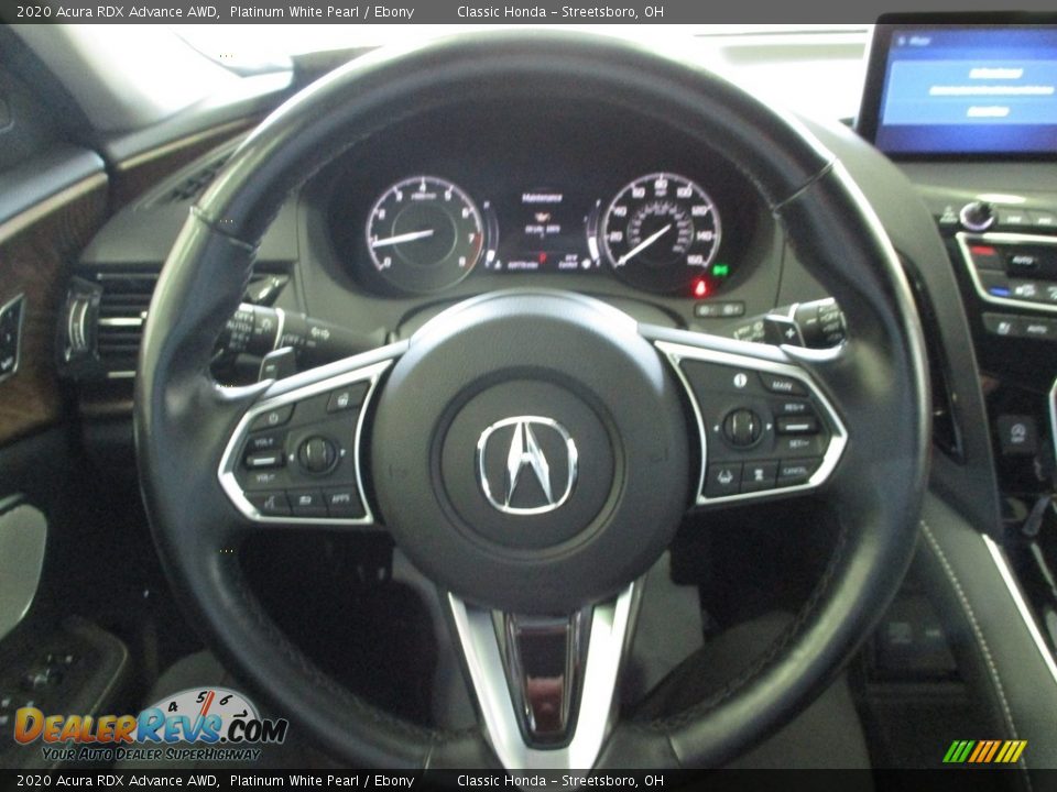 2020 Acura RDX Advance AWD Platinum White Pearl / Ebony Photo #30
