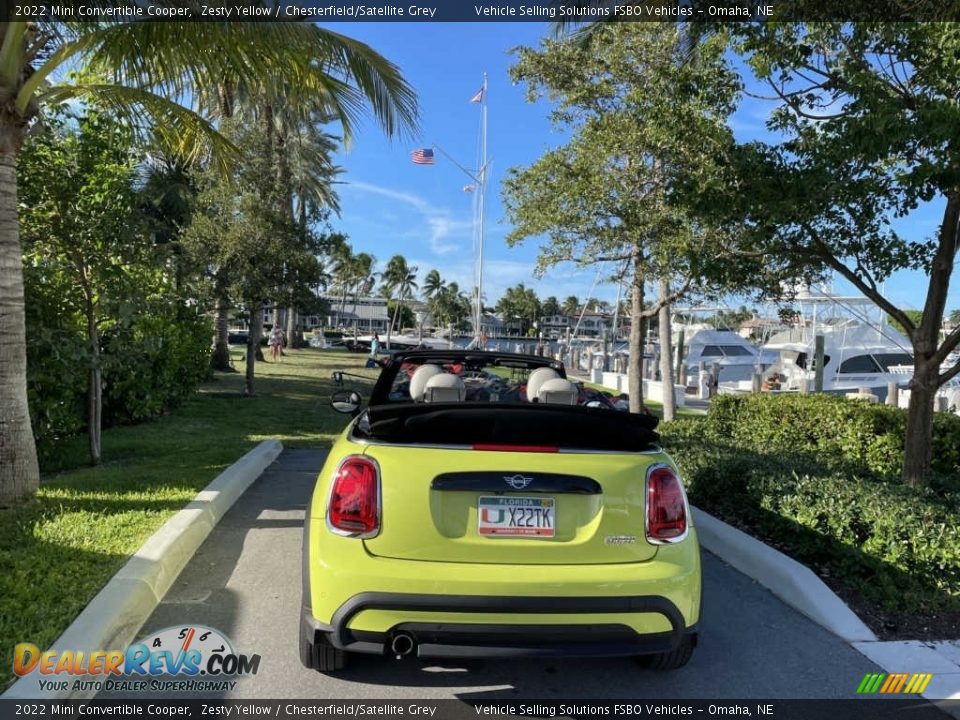 2022 Mini Convertible Cooper Zesty Yellow / Chesterfield/Satellite Grey Photo #5