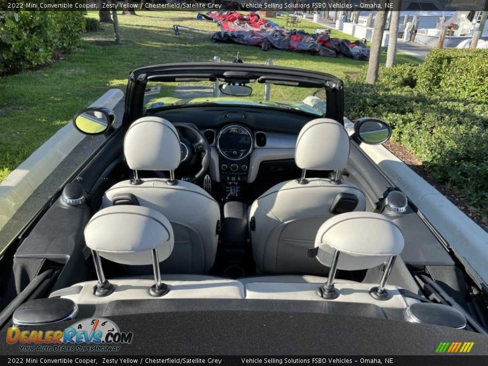 2022 Mini Convertible Cooper Zesty Yellow / Chesterfield/Satellite Grey Photo #10