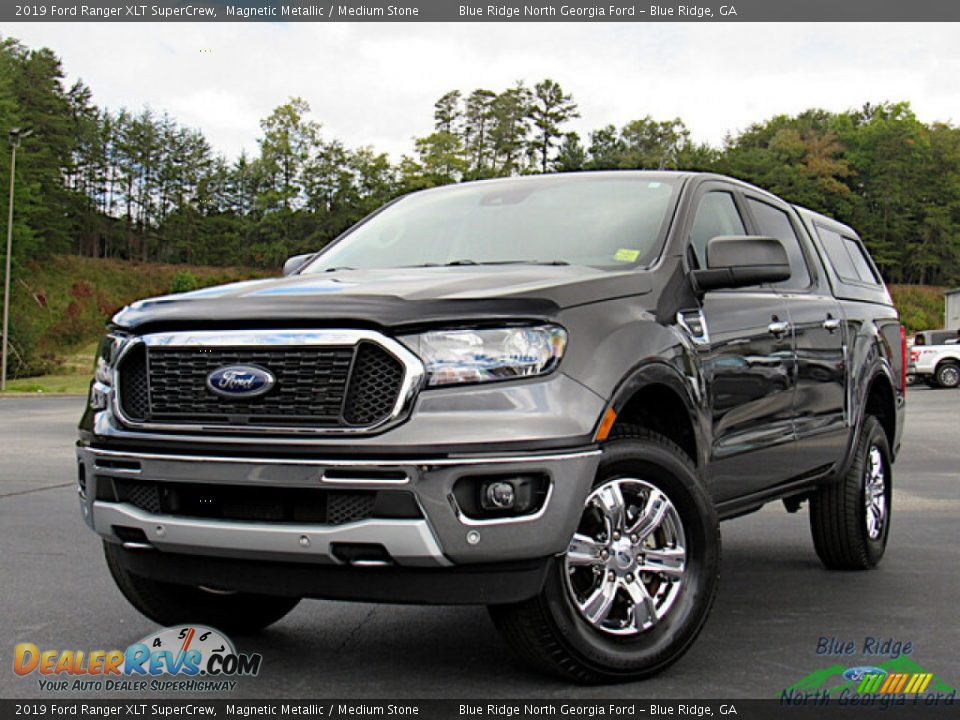 2019 Ford Ranger XLT SuperCrew Magnetic Metallic / Medium Stone Photo #1