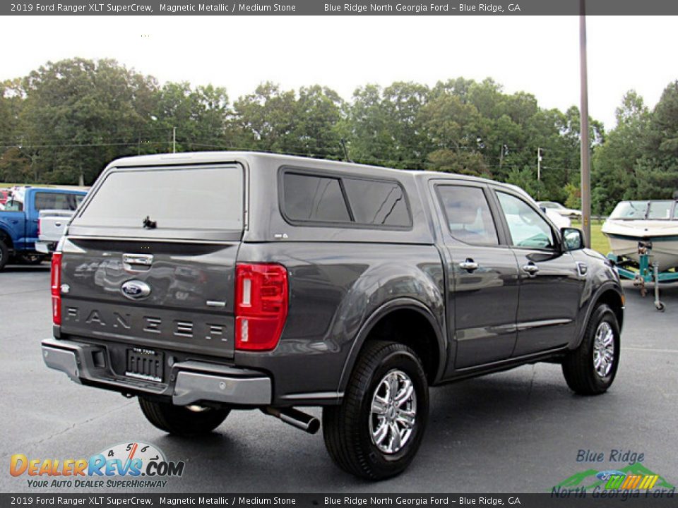 2019 Ford Ranger XLT SuperCrew Magnetic Metallic / Medium Stone Photo #5