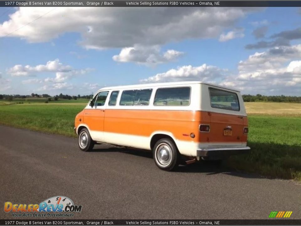 Orange 1977 Dodge B Series Van B200 Sportsman Photo #3