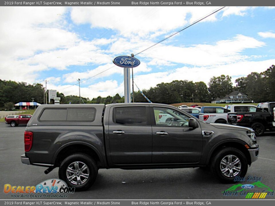 2019 Ford Ranger XLT SuperCrew Magnetic Metallic / Medium Stone Photo #6