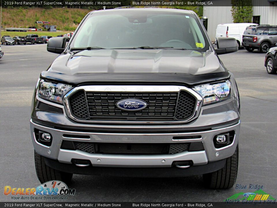 2019 Ford Ranger XLT SuperCrew Magnetic Metallic / Medium Stone Photo #8