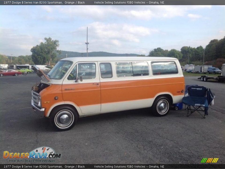 Orange 1977 Dodge B Series Van B200 Sportsman Photo #7