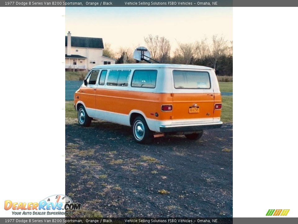 1977 Dodge B Series Van B200 Sportsman Orange / Black Photo #8