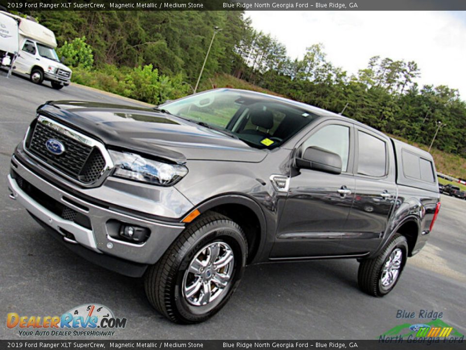 2019 Ford Ranger XLT SuperCrew Magnetic Metallic / Medium Stone Photo #26