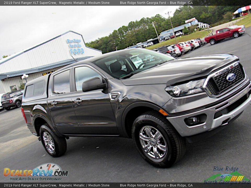 2019 Ford Ranger XLT SuperCrew Magnetic Metallic / Medium Stone Photo #27