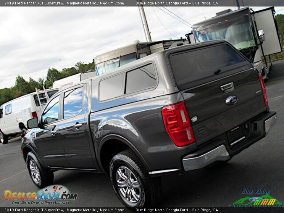 2019 Ford Ranger XLT SuperCrew Magnetic Metallic / Medium Stone Photo #29