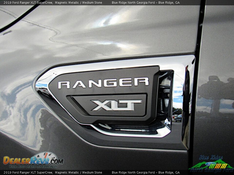 2019 Ford Ranger XLT SuperCrew Magnetic Metallic / Medium Stone Photo #30