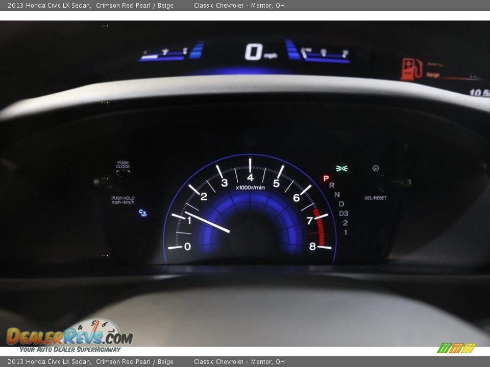 2013 Honda Civic LX Sedan Crimson Red Pearl / Beige Photo #8