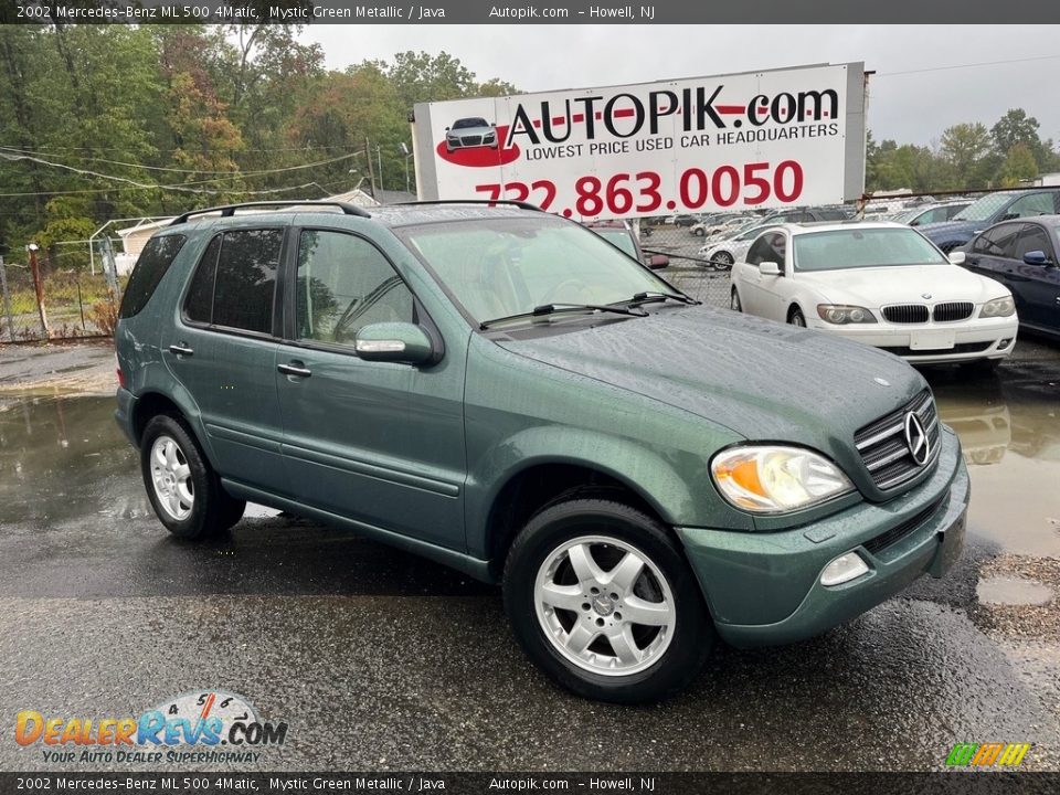 2002 Mercedes-Benz ML 500 4Matic Mystic Green Metallic / Java Photo #1