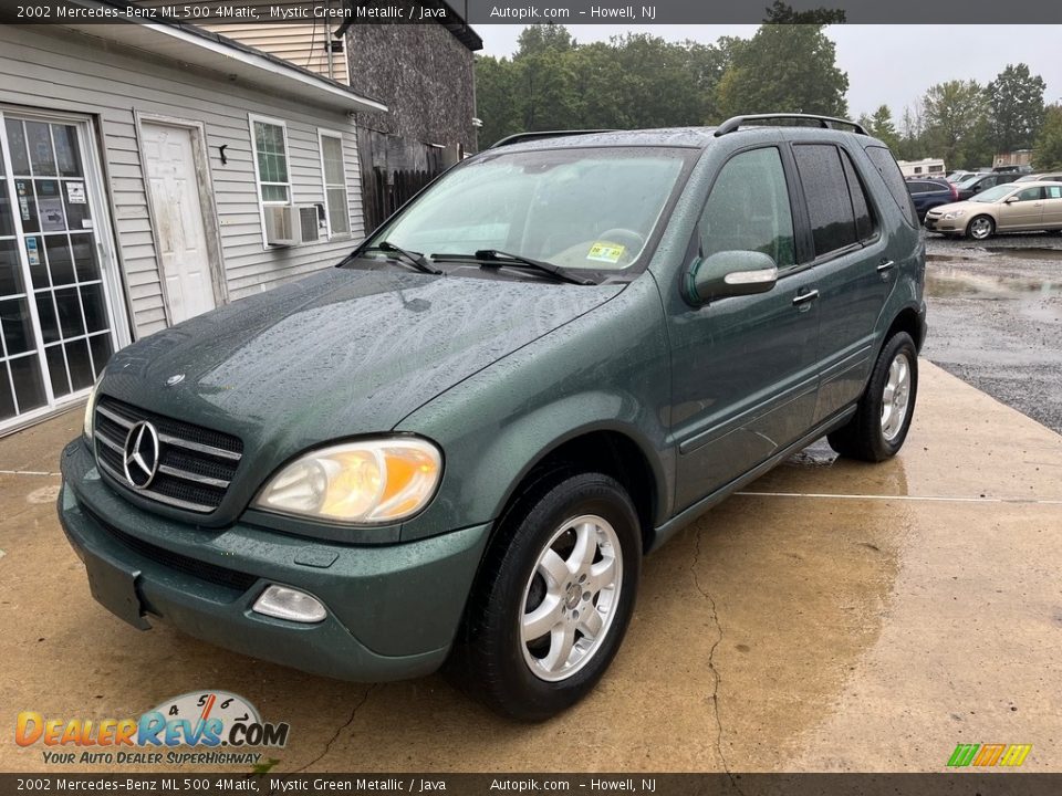 2002 Mercedes-Benz ML 500 4Matic Mystic Green Metallic / Java Photo #2