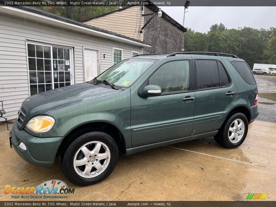 2002 Mercedes-Benz ML 500 4Matic Mystic Green Metallic / Java Photo #3