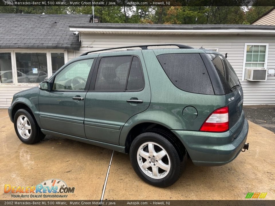 2002 Mercedes-Benz ML 500 4Matic Mystic Green Metallic / Java Photo #5