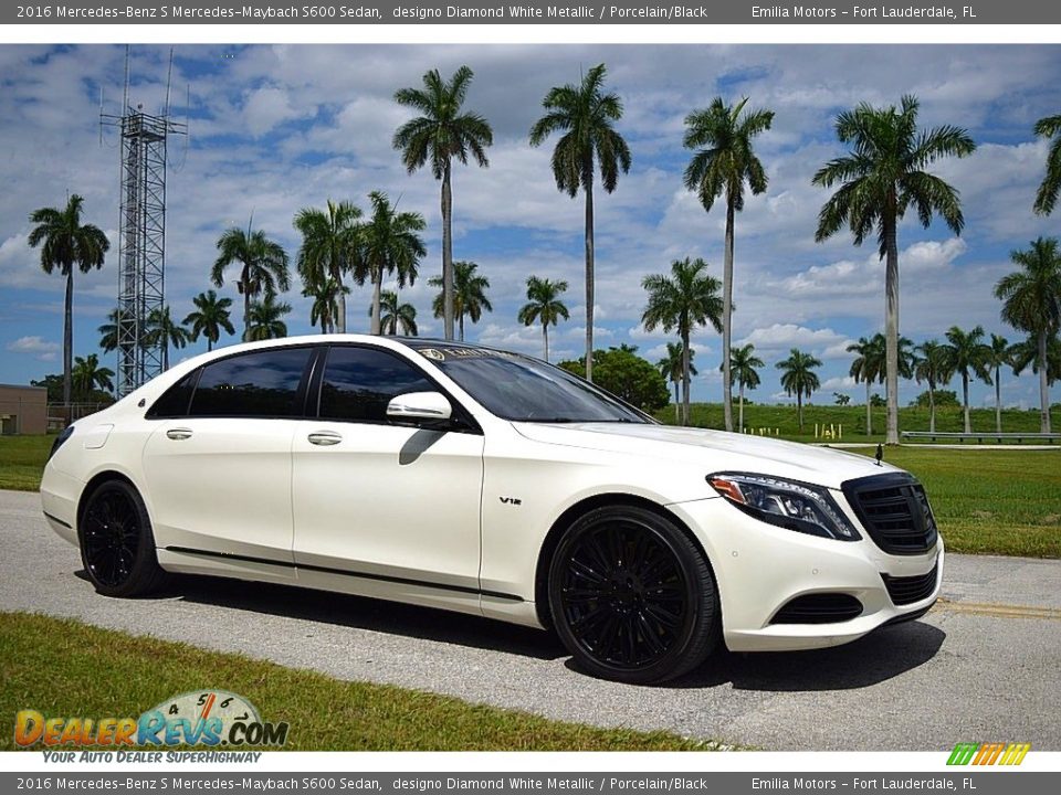 designo Diamond White Metallic 2016 Mercedes-Benz S Mercedes-Maybach S600 Sedan Photo #9