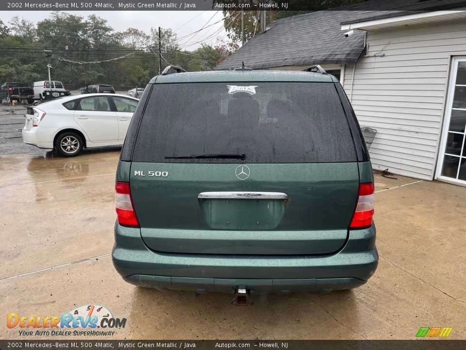 2002 Mercedes-Benz ML 500 4Matic Mystic Green Metallic / Java Photo #7