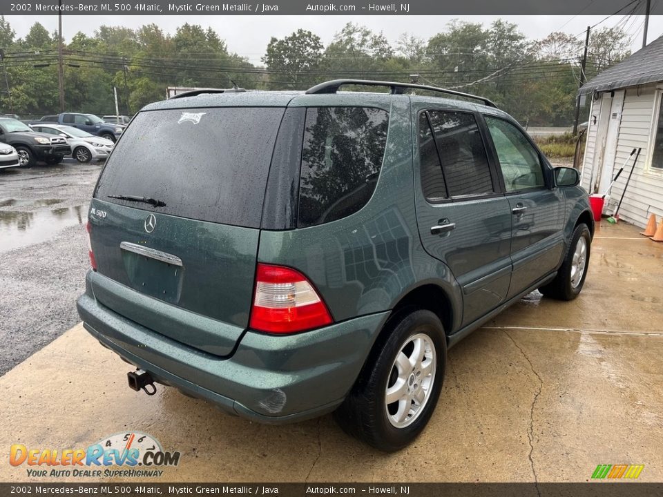 2002 Mercedes-Benz ML 500 4Matic Mystic Green Metallic / Java Photo #8