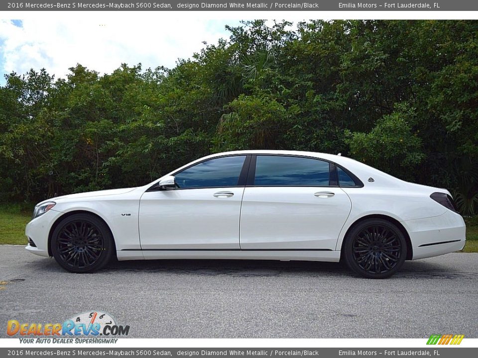 designo Diamond White Metallic 2016 Mercedes-Benz S Mercedes-Maybach S600 Sedan Photo #14