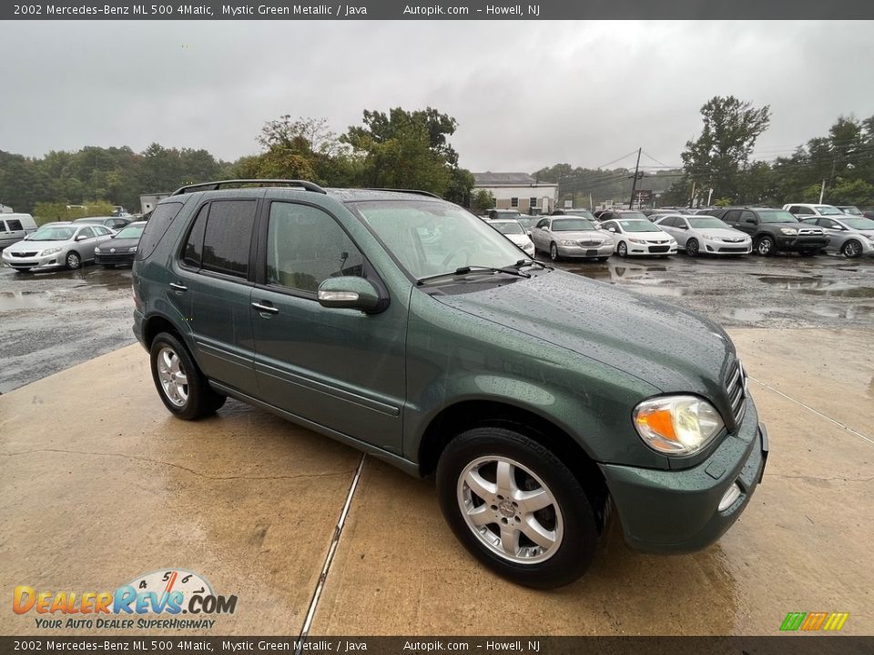 2002 Mercedes-Benz ML 500 4Matic Mystic Green Metallic / Java Photo #11