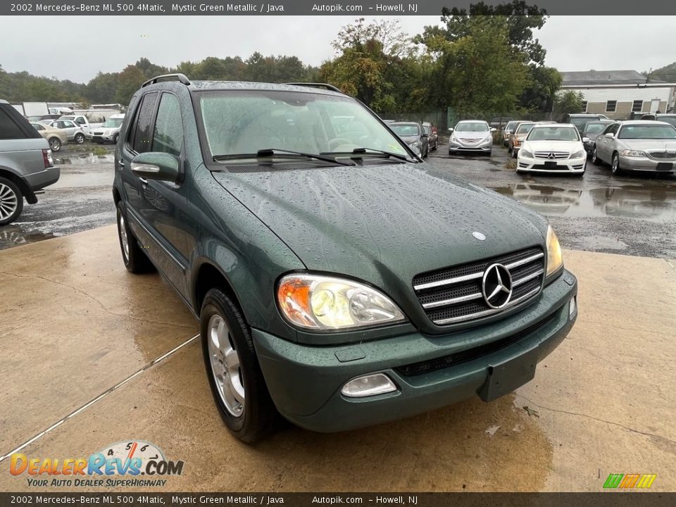 2002 Mercedes-Benz ML 500 4Matic Mystic Green Metallic / Java Photo #12