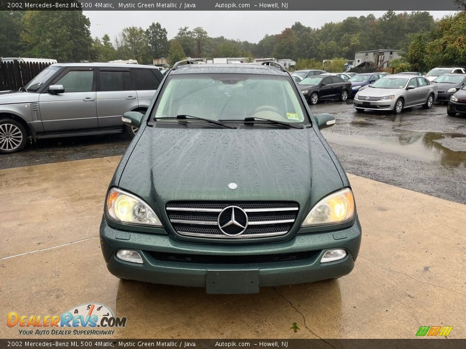 2002 Mercedes-Benz ML 500 4Matic Mystic Green Metallic / Java Photo #13