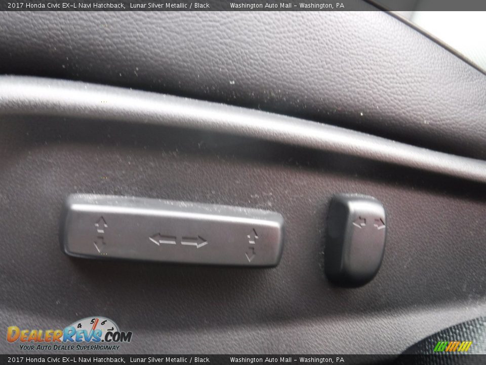 2017 Honda Civic EX-L Navi Hatchback Lunar Silver Metallic / Black Photo #16