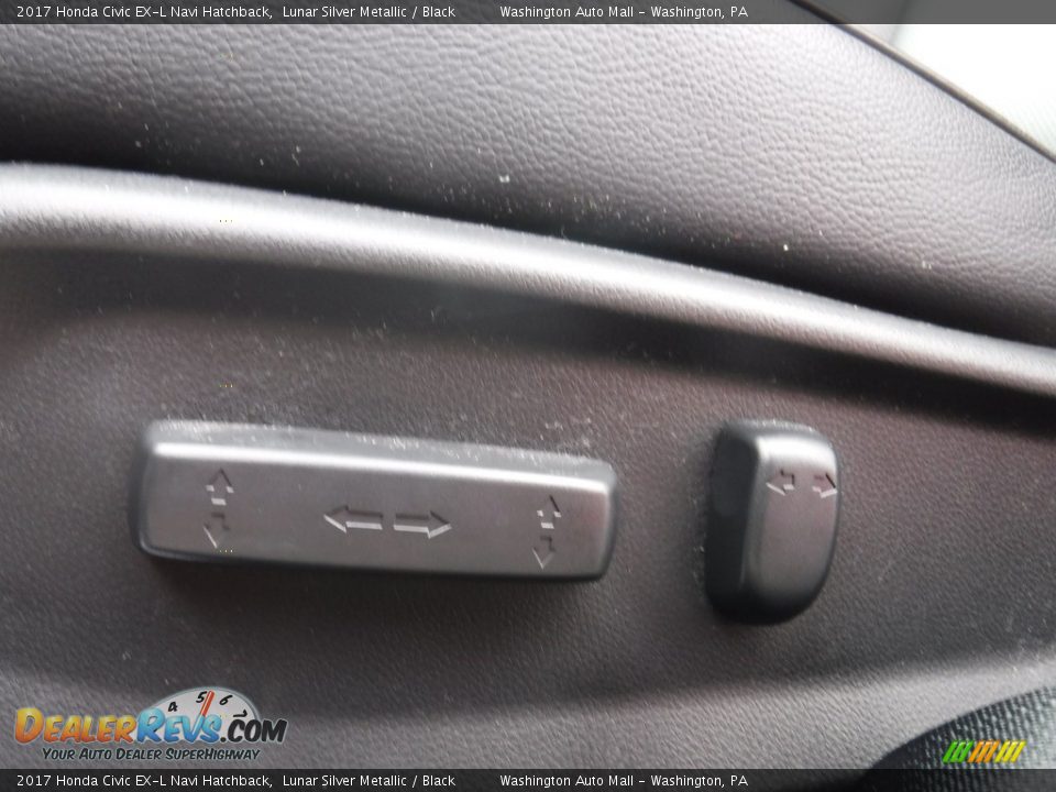 2017 Honda Civic EX-L Navi Hatchback Lunar Silver Metallic / Black Photo #16