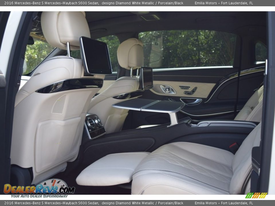 Rear Seat of 2016 Mercedes-Benz S Mercedes-Maybach S600 Sedan Photo #31