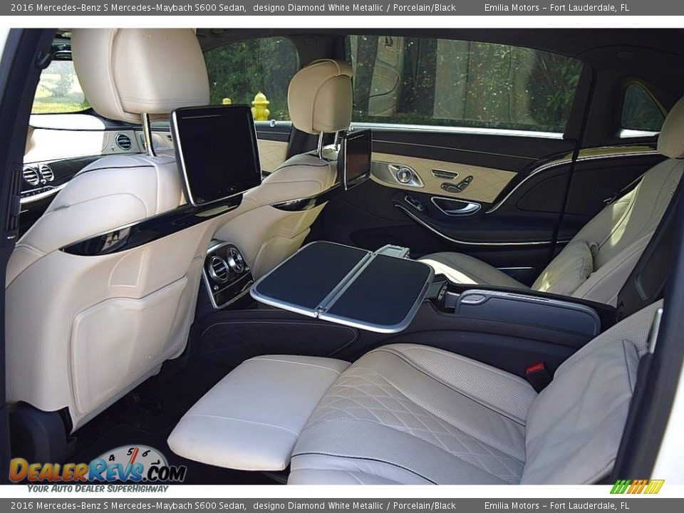 Rear Seat of 2016 Mercedes-Benz S Mercedes-Maybach S600 Sedan Photo #32