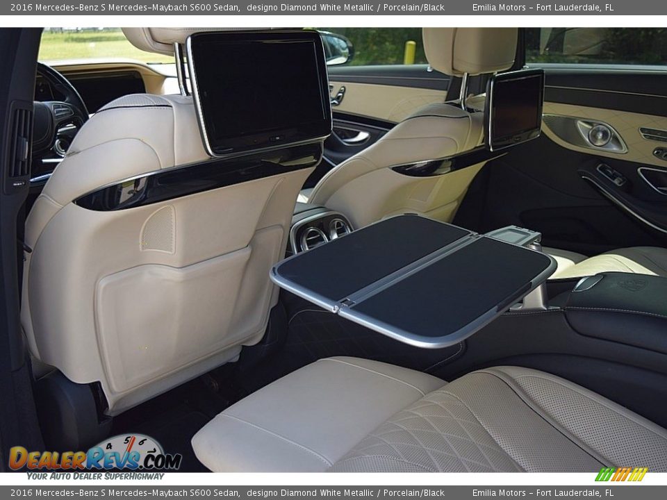 Rear Seat of 2016 Mercedes-Benz S Mercedes-Maybach S600 Sedan Photo #33