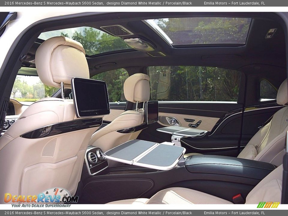 Rear Seat of 2016 Mercedes-Benz S Mercedes-Maybach S600 Sedan Photo #38