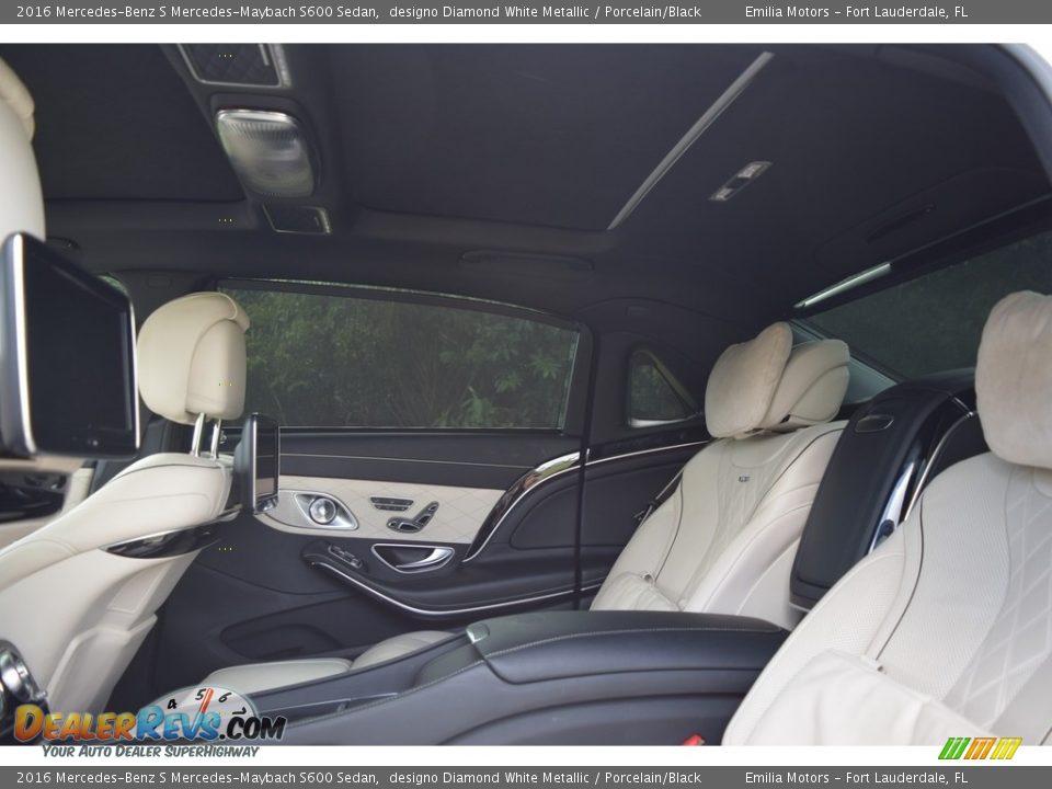 Rear Seat of 2016 Mercedes-Benz S Mercedes-Maybach S600 Sedan Photo #39