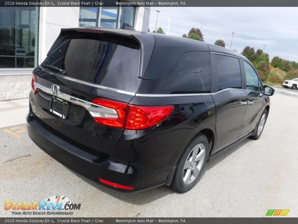 2019 Honda Odyssey EX-L Crystal Black Pearl / Gray Photo #8