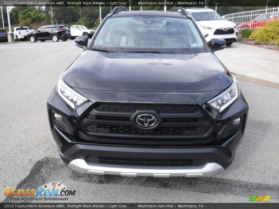 2019 Toyota RAV4 Adventure AWD Midnight Black Metallic / Light Gray Photo #10