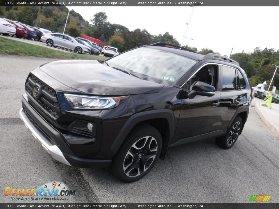 2019 Toyota RAV4 Adventure AWD Midnight Black Metallic / Light Gray Photo #11