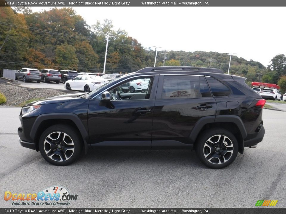 2019 Toyota RAV4 Adventure AWD Midnight Black Metallic / Light Gray Photo #12