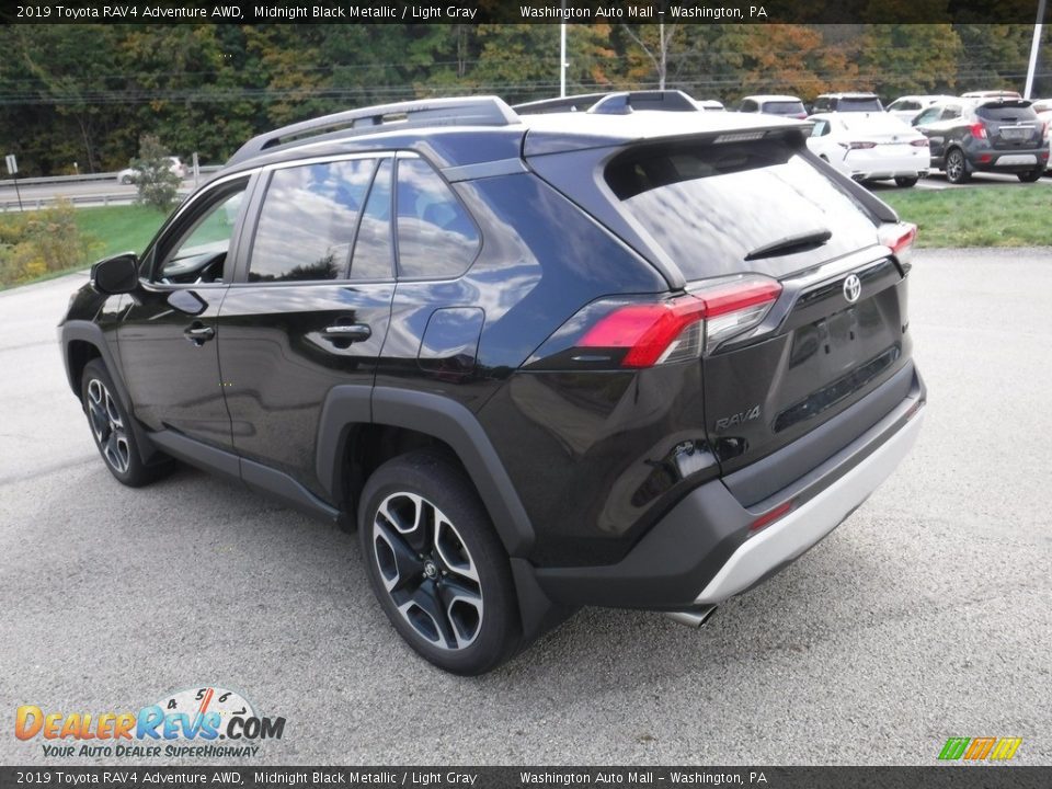 2019 Toyota RAV4 Adventure AWD Midnight Black Metallic / Light Gray Photo #13