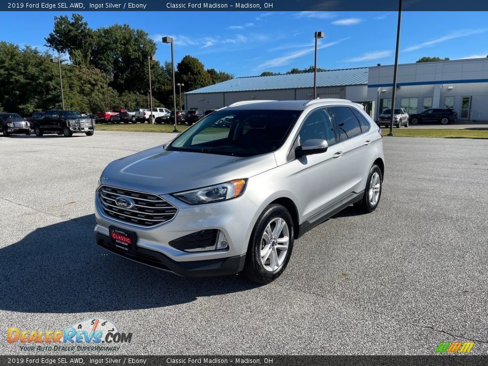 2019 Ford Edge SEL AWD Ingot Silver / Ebony Photo #1