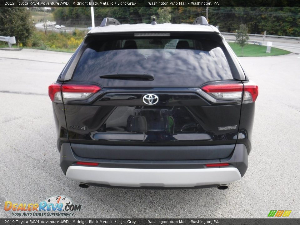 2019 Toyota RAV4 Adventure AWD Midnight Black Metallic / Light Gray Photo #14