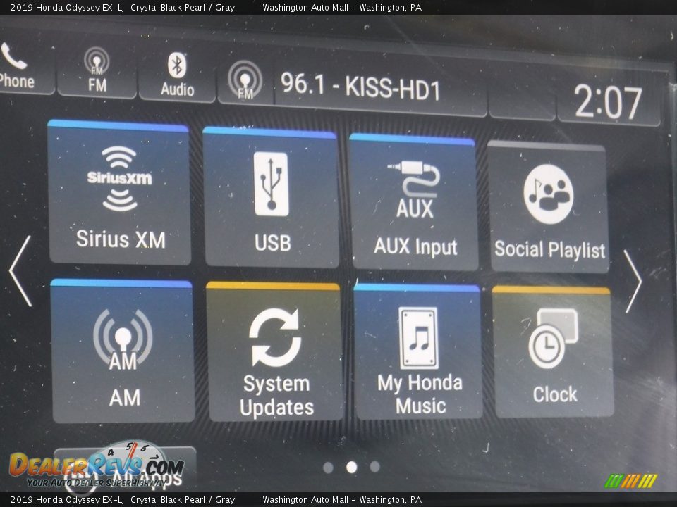 2019 Honda Odyssey EX-L Crystal Black Pearl / Gray Photo #18