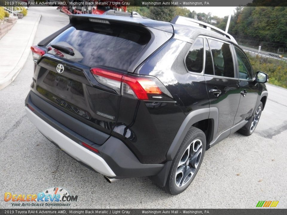 2019 Toyota RAV4 Adventure AWD Midnight Black Metallic / Light Gray Photo #15