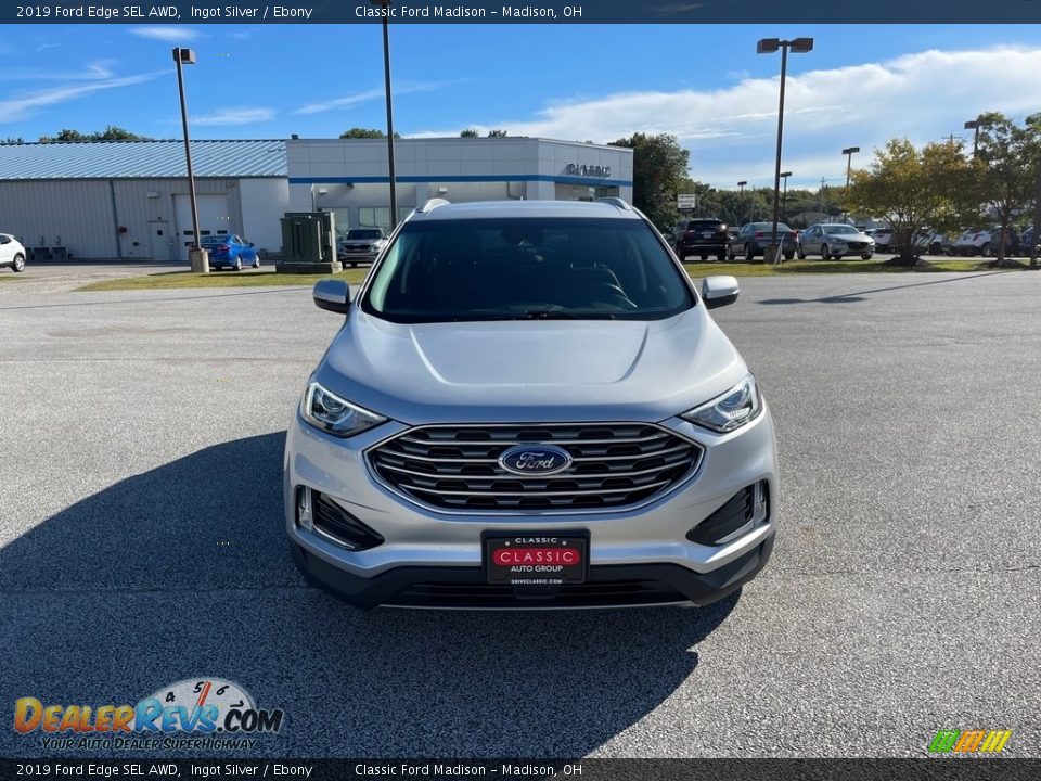 2019 Ford Edge SEL AWD Ingot Silver / Ebony Photo #2