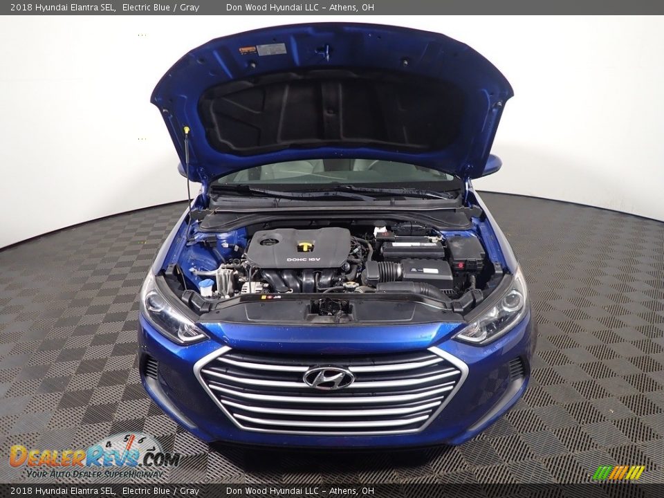 2018 Hyundai Elantra SEL Electric Blue / Gray Photo #6