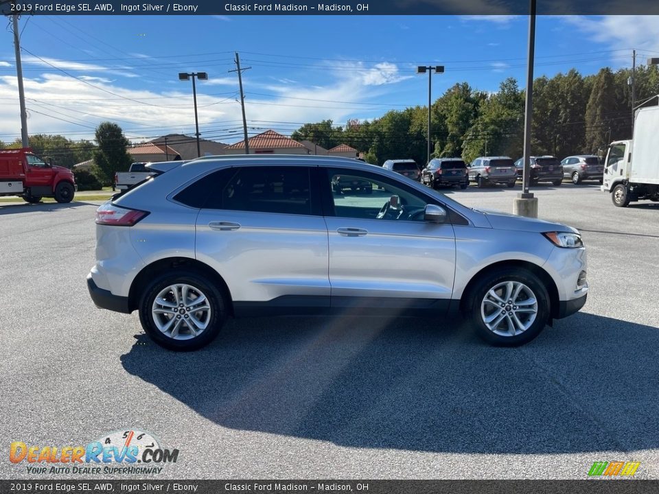 2019 Ford Edge SEL AWD Ingot Silver / Ebony Photo #4