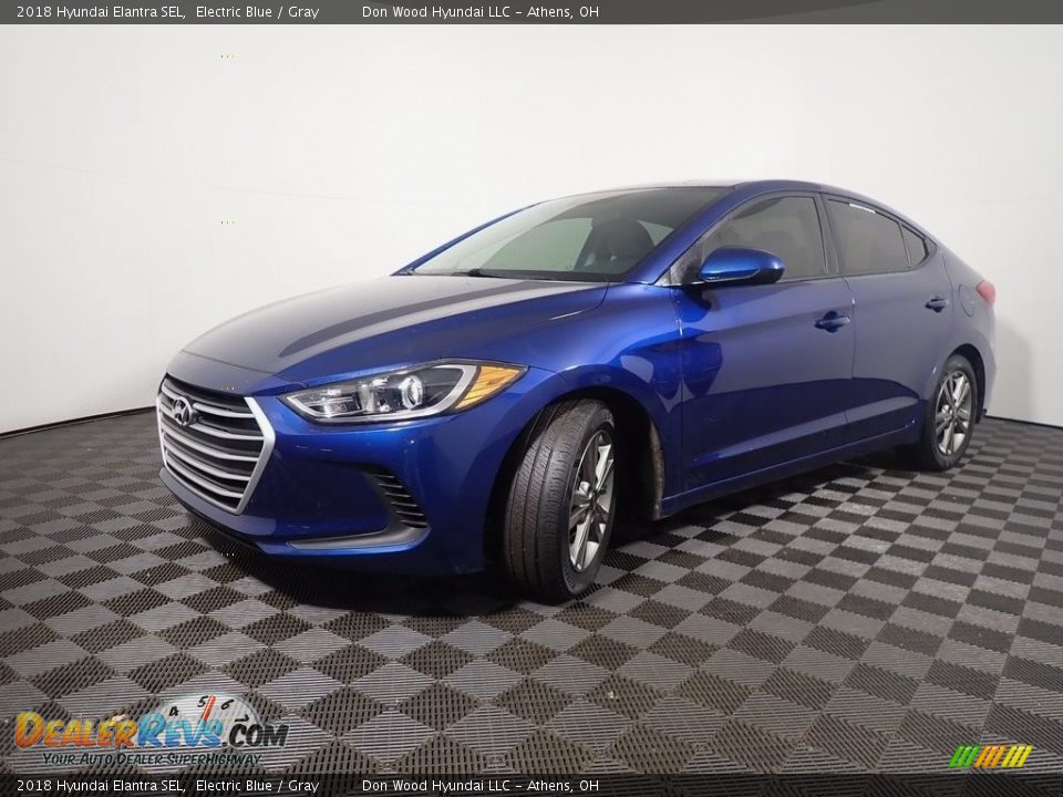 2018 Hyundai Elantra SEL Electric Blue / Gray Photo #8