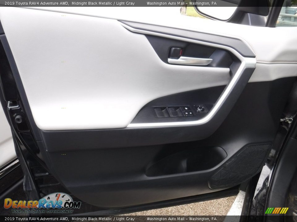 2019 Toyota RAV4 Adventure AWD Midnight Black Metallic / Light Gray Photo #18